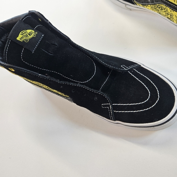 VANS SpongeBob SquarePants x Mike Gigliotti Skate Sk8- High Black Gold Mens 13 - Picture 7 of 11